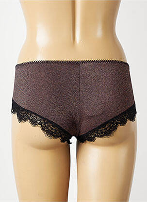 Shorty efect material satinat maro ANTIGEL femeie