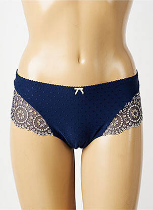 Shorty efect material satinat albastru PRIMADONNA femeie