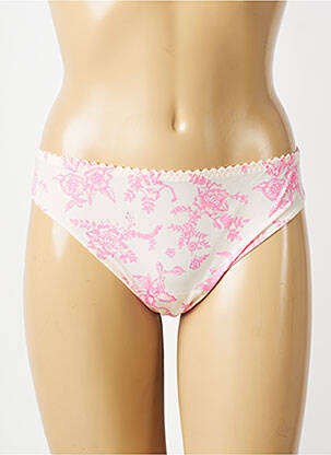 Tanga efect material satinat roz PRIMADONNA femeie
