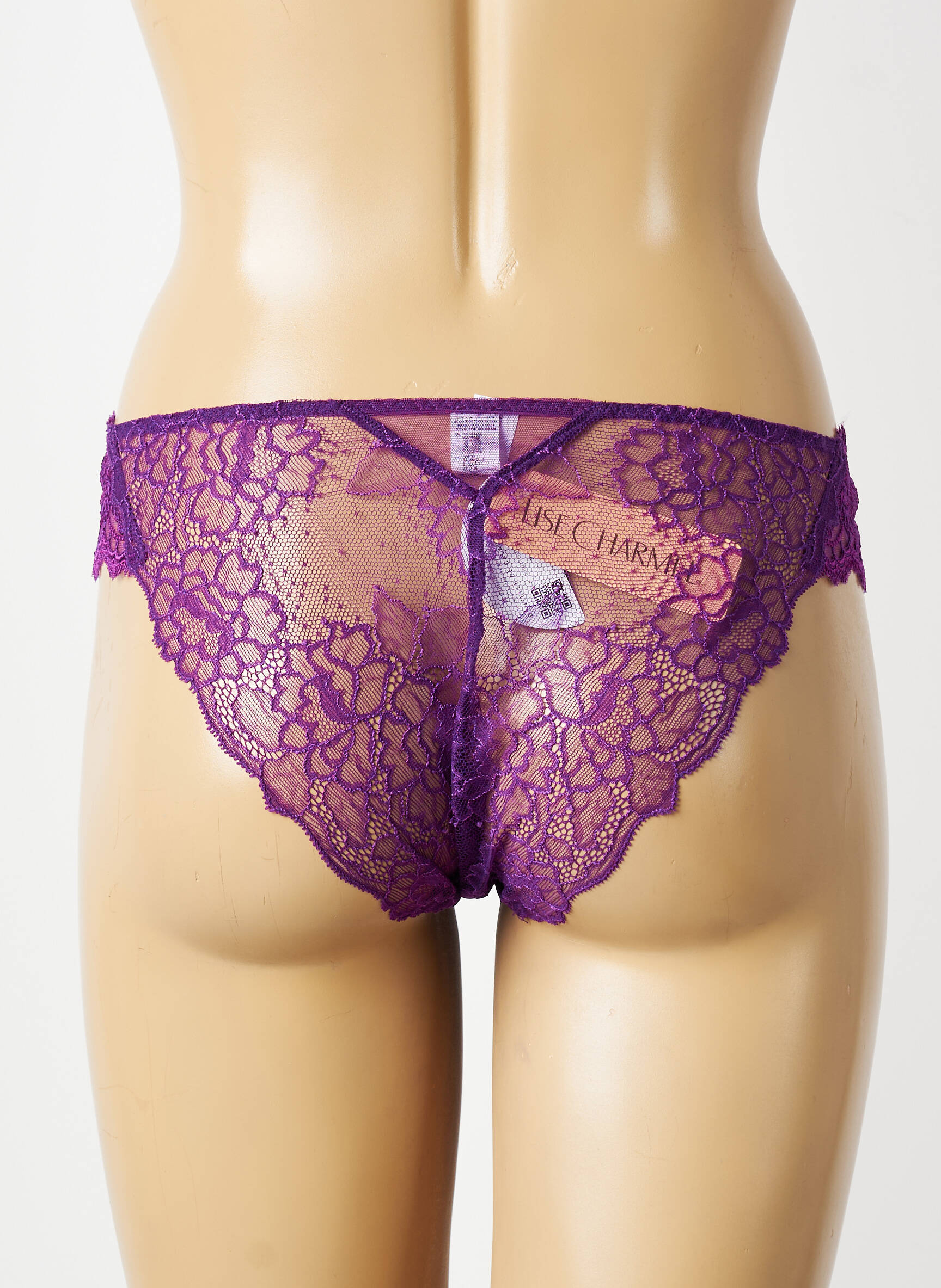Chilot broderie dantelă de calais violet LISE CHARMEL femeie