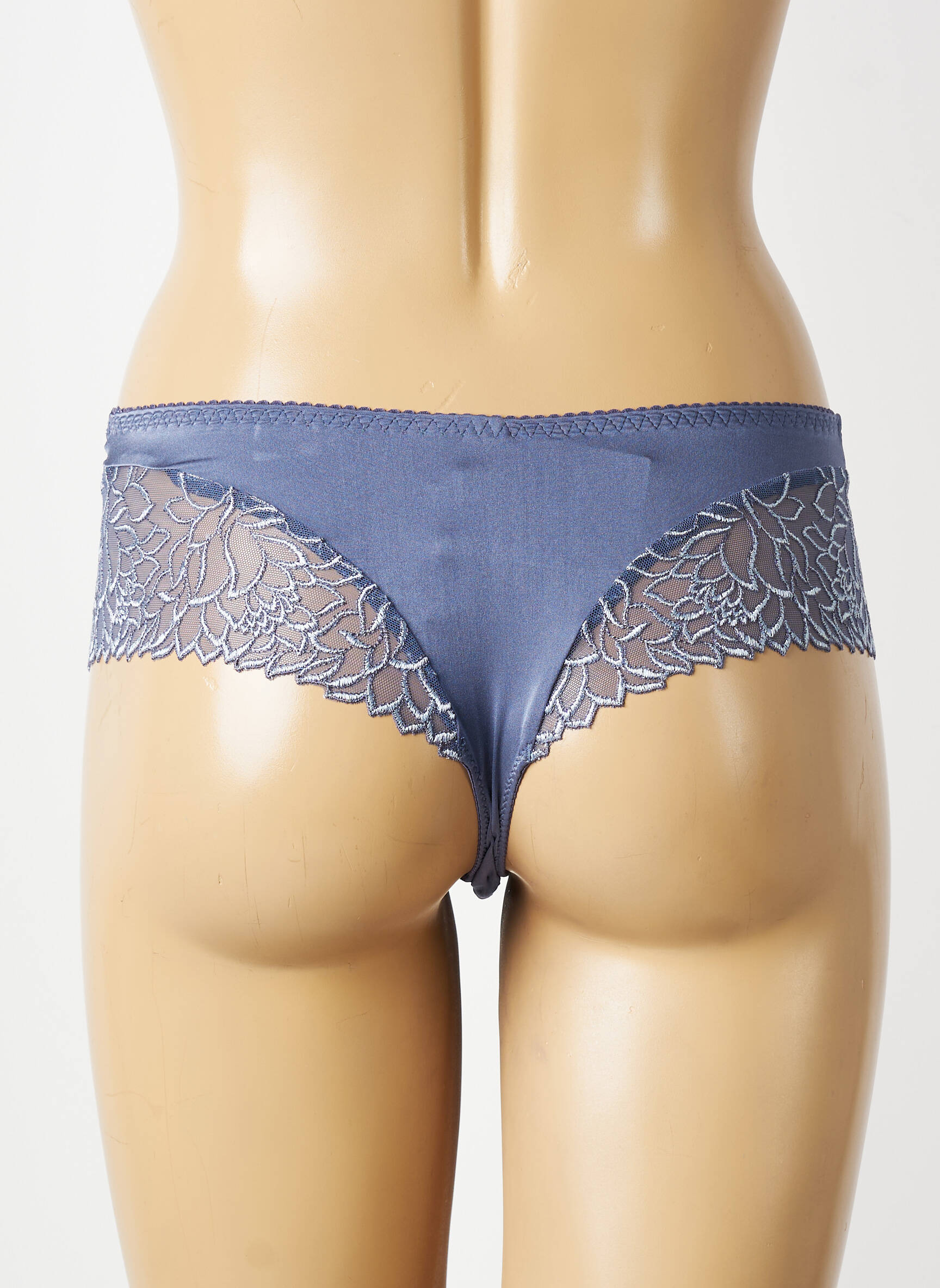 Shorty efect material satinat albastru PRIMADONNA femeie