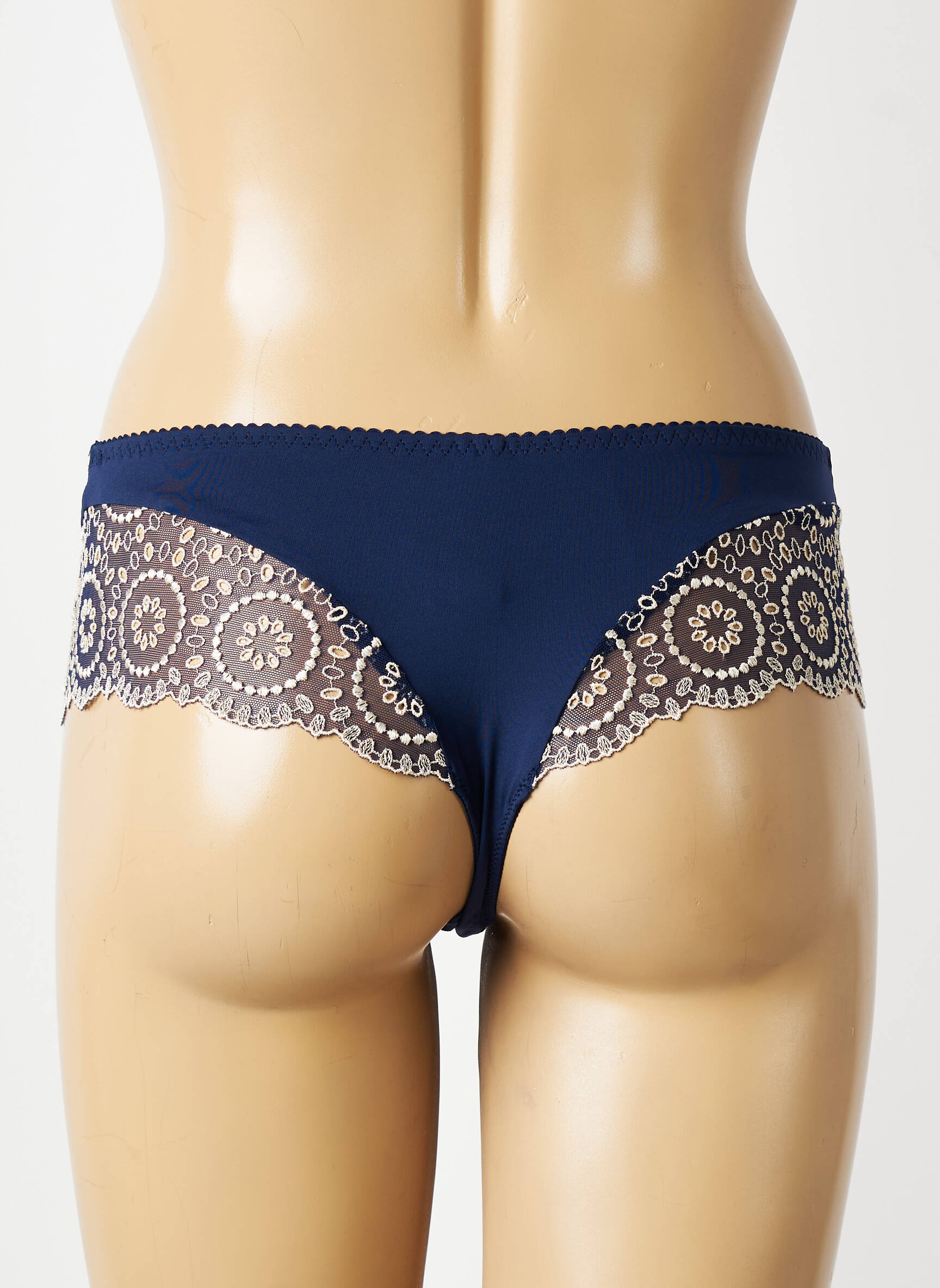 Shorty efect material satinat albastru PRIMADONNA femeie