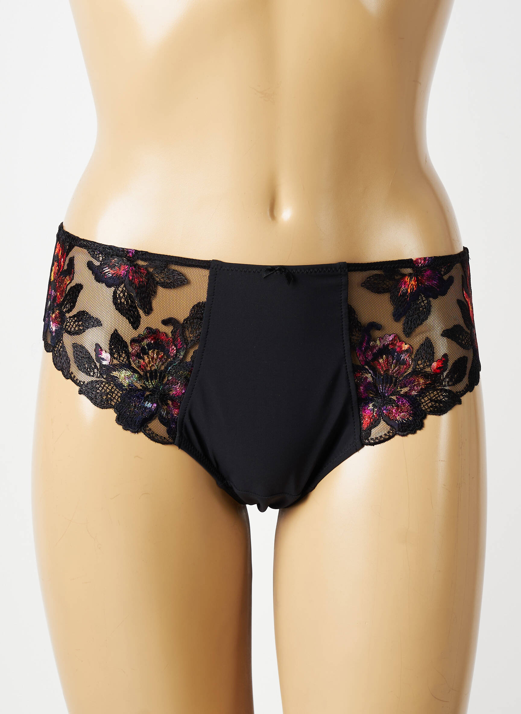 Tanga elasticitate negru FANTASIE femeie