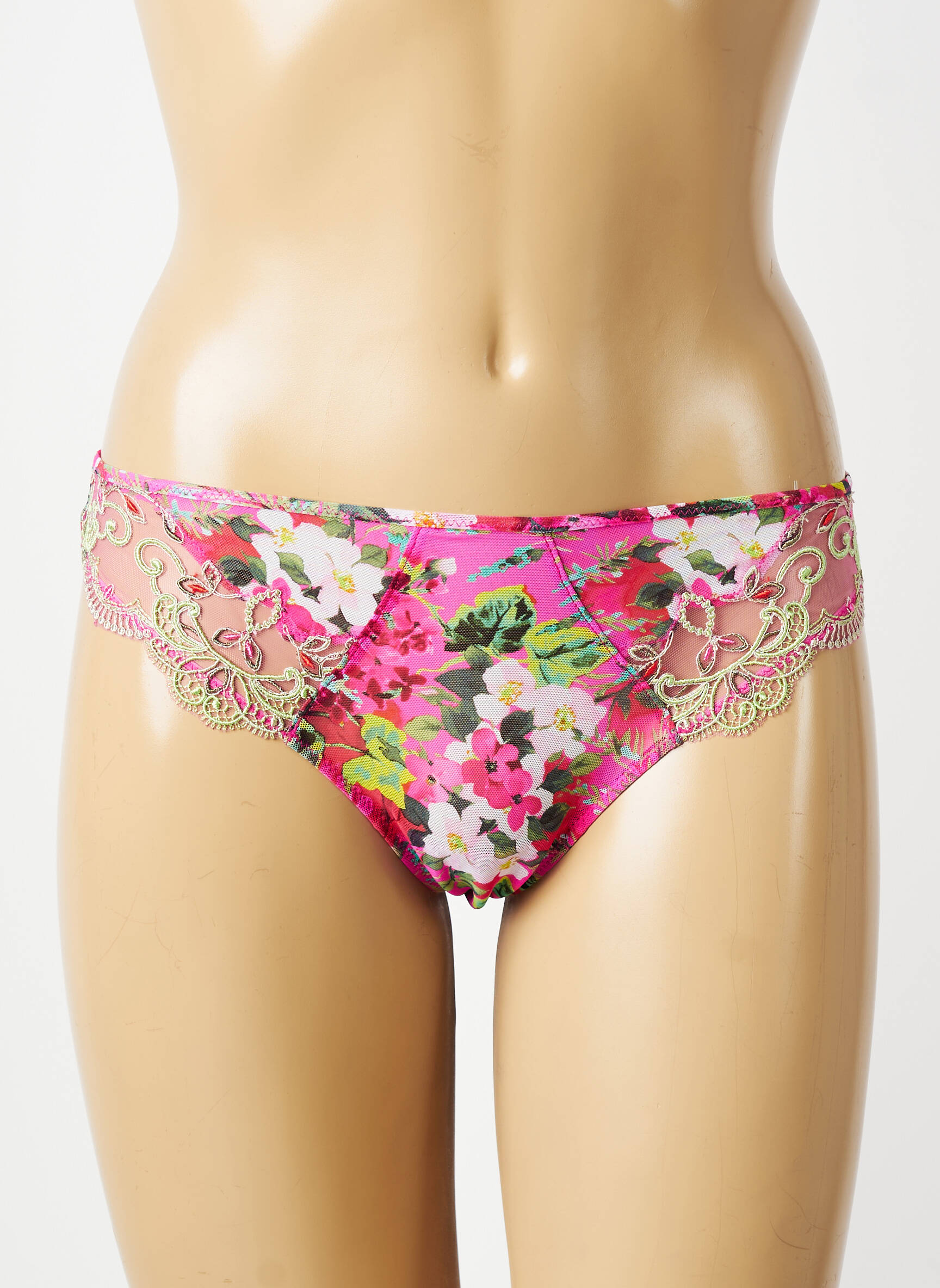 Tanga țesătură tulle roz LISE CHARMEL femeie
