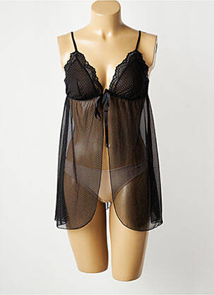 Nuisetă/combinetă broderie negru ANTIGEL femeie