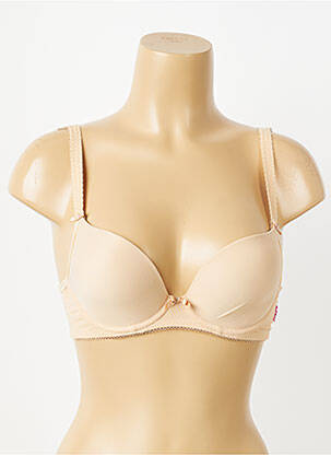 Sutien efect material satinat top sutien modelat culoare piersică FREYA femeie