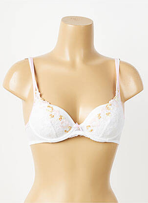 Sutien efect material satinat top sutien modelat alb MARIE JO femeie