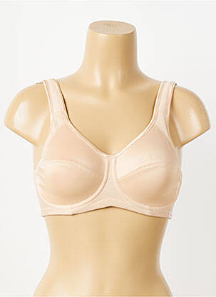 Sutien efect material satinat sutien cupe întregi cu decolteu înalt culoare piersică FREYA femeie