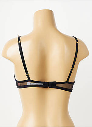 Sutien efect material satinat sutien cupe întregi cu decolteu înalt negru LISE CHARMEL femeie