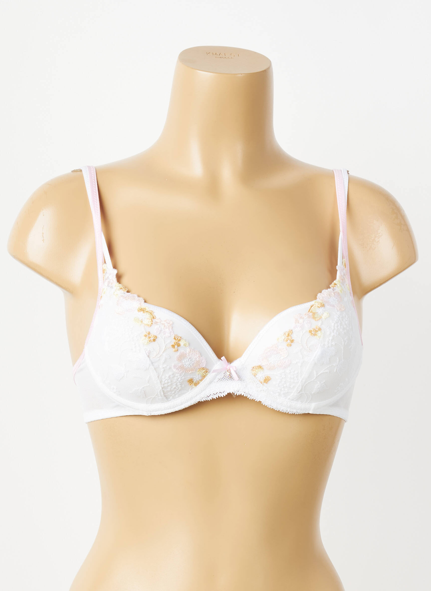 Sutien efect material satinat top sutien modelat alb MARIE JO femeie