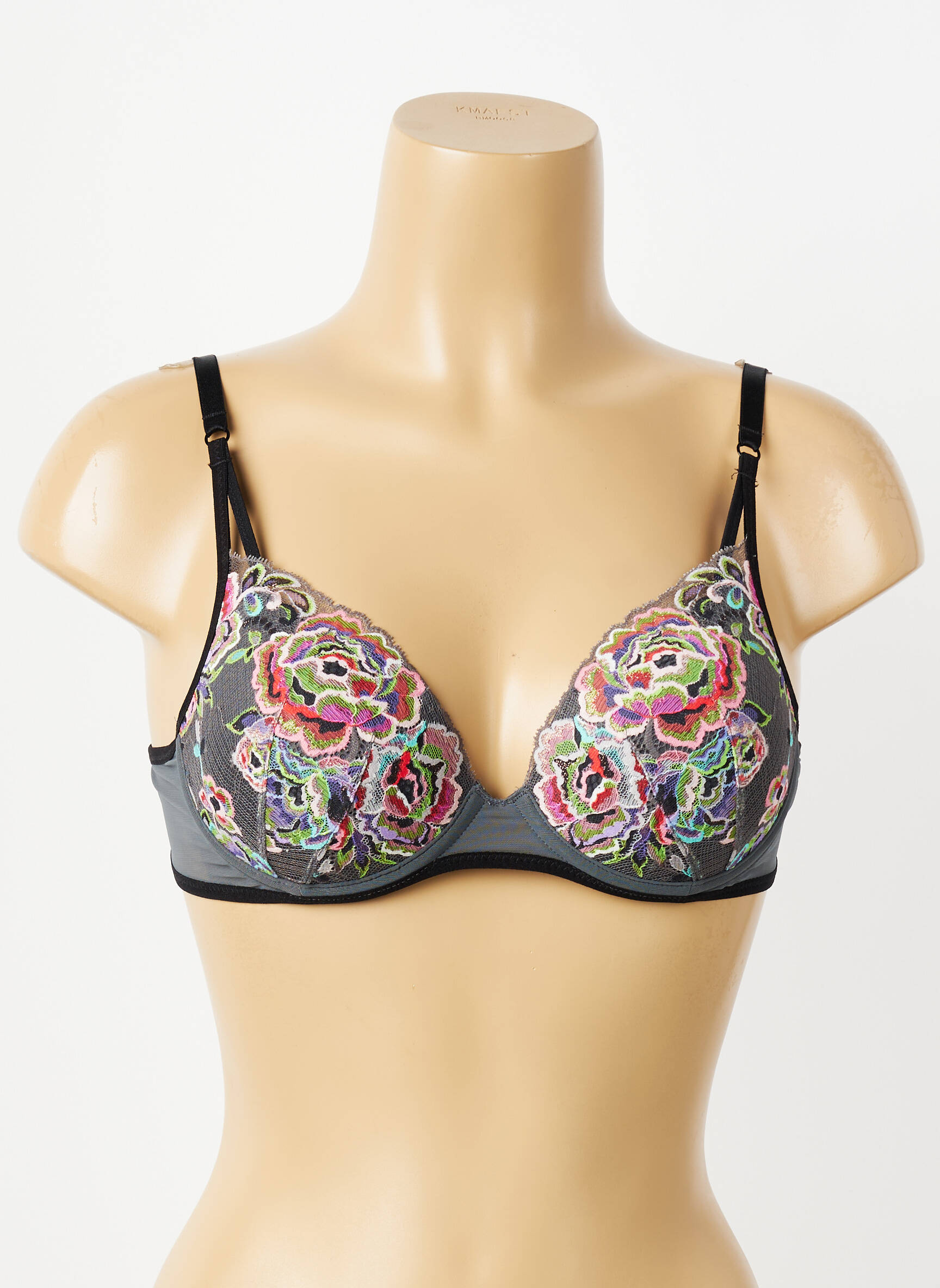Sutien efect material satinat top sutien modelat gri MARIE JO femeie