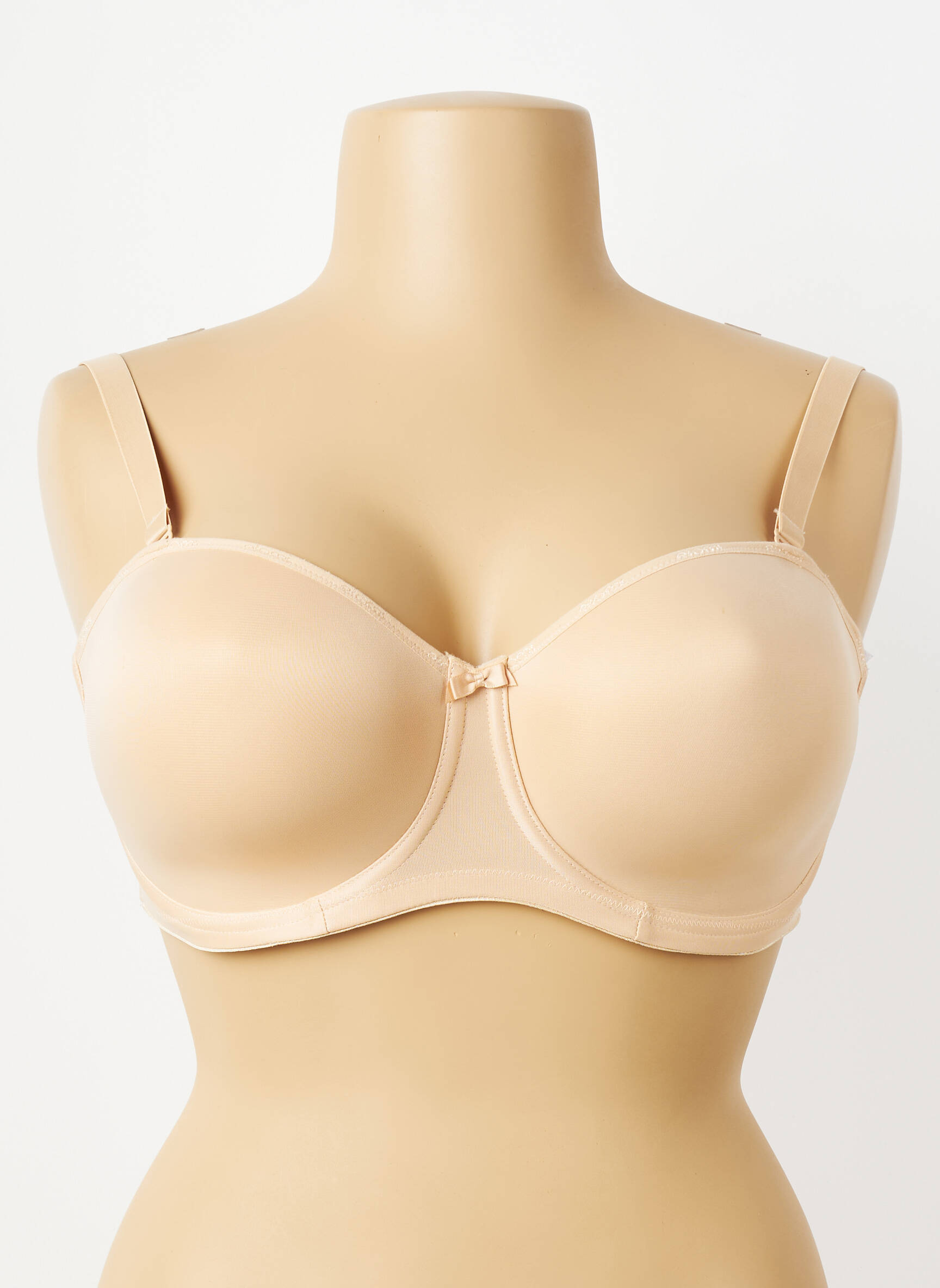 Sutien efect material satinat top sutien modelat culoare piersică ELOMI femeie