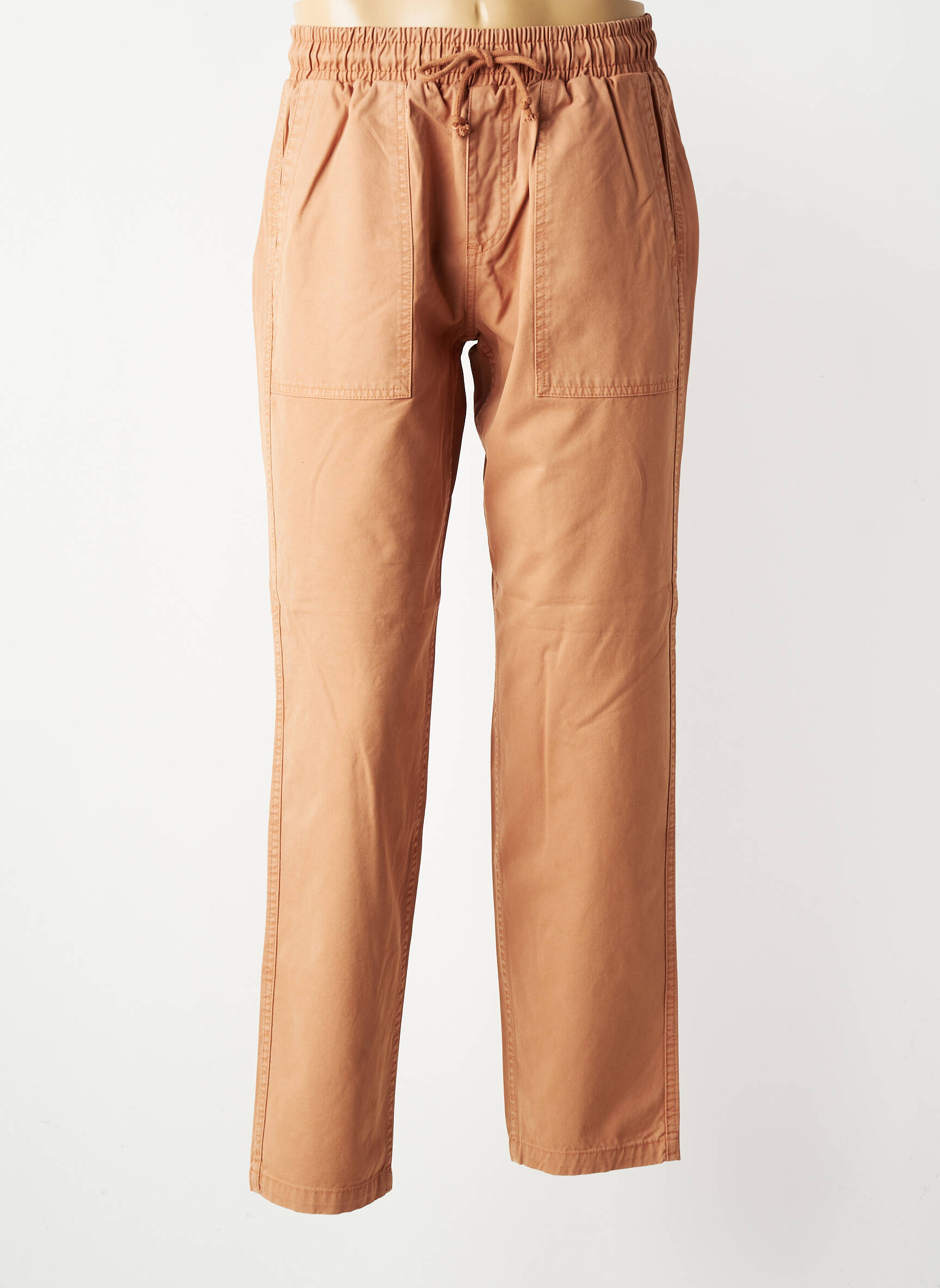 Pantalon slim țesătură poplin mărime normală portocalie IRON AND RESIN bărbat