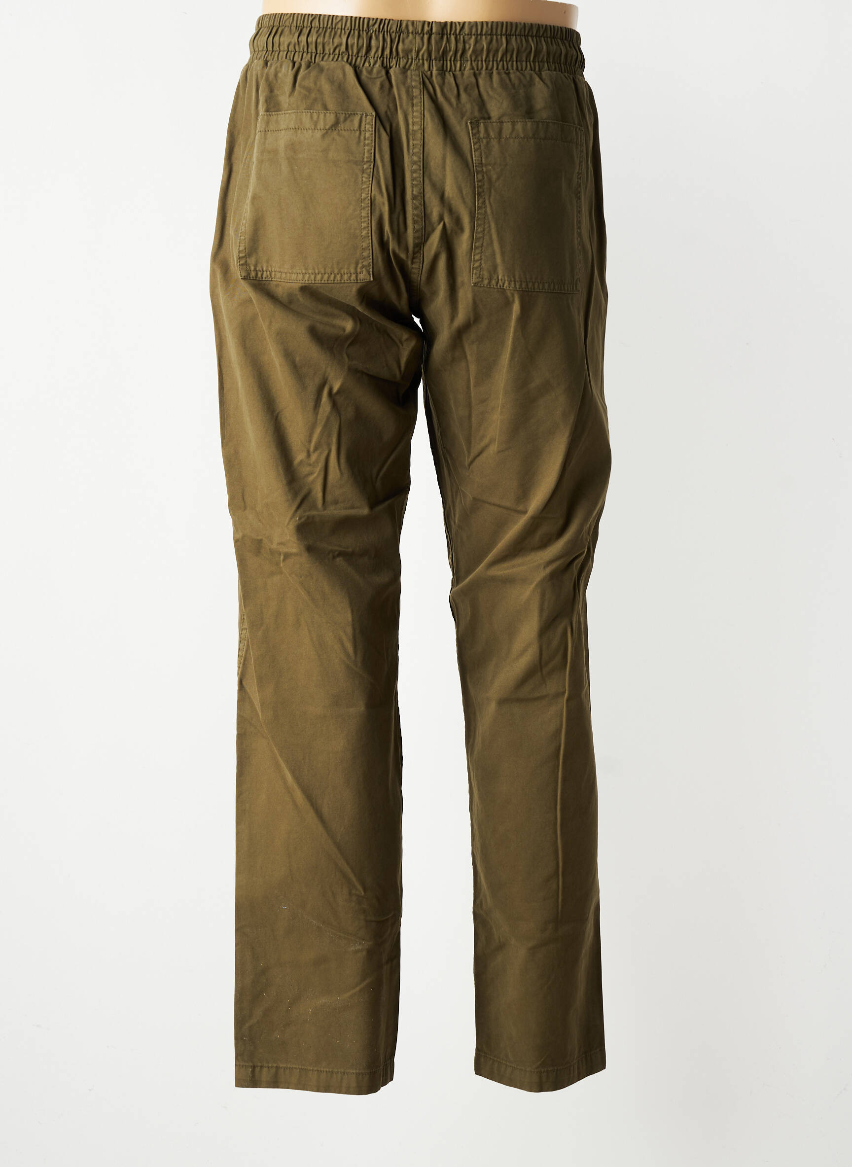 Pantalon slim țesătură poplin mărime normală verde IRON AND RESIN bărbat