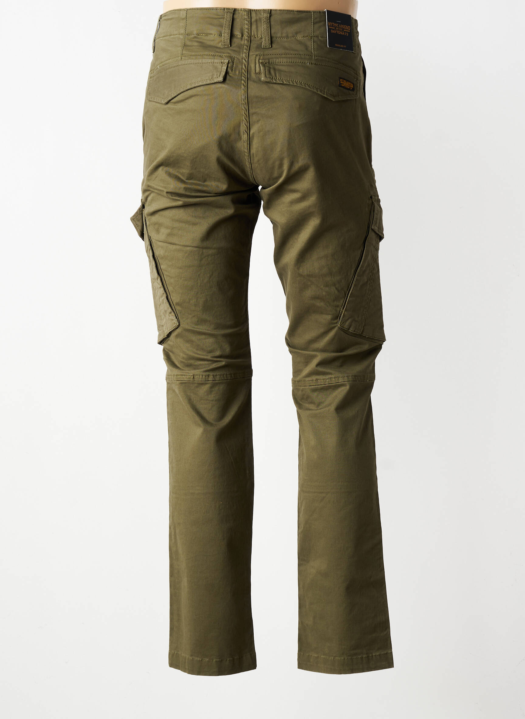 Pantalon cargo buzunare mărime normală verde DAYTONA bărbat