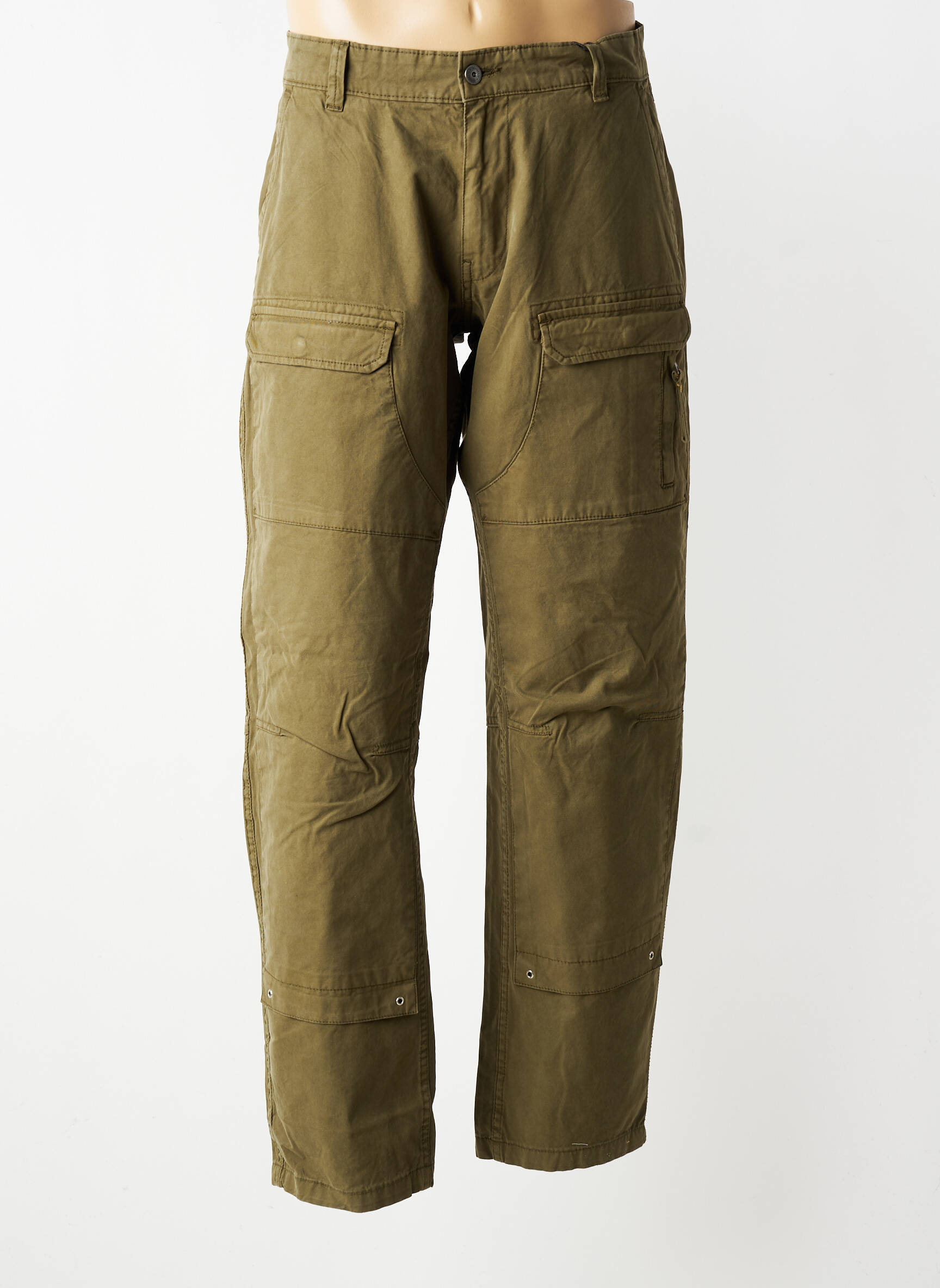 Pantalon cargo croială dreaptă mărime normală verde DAYTONA bărbat