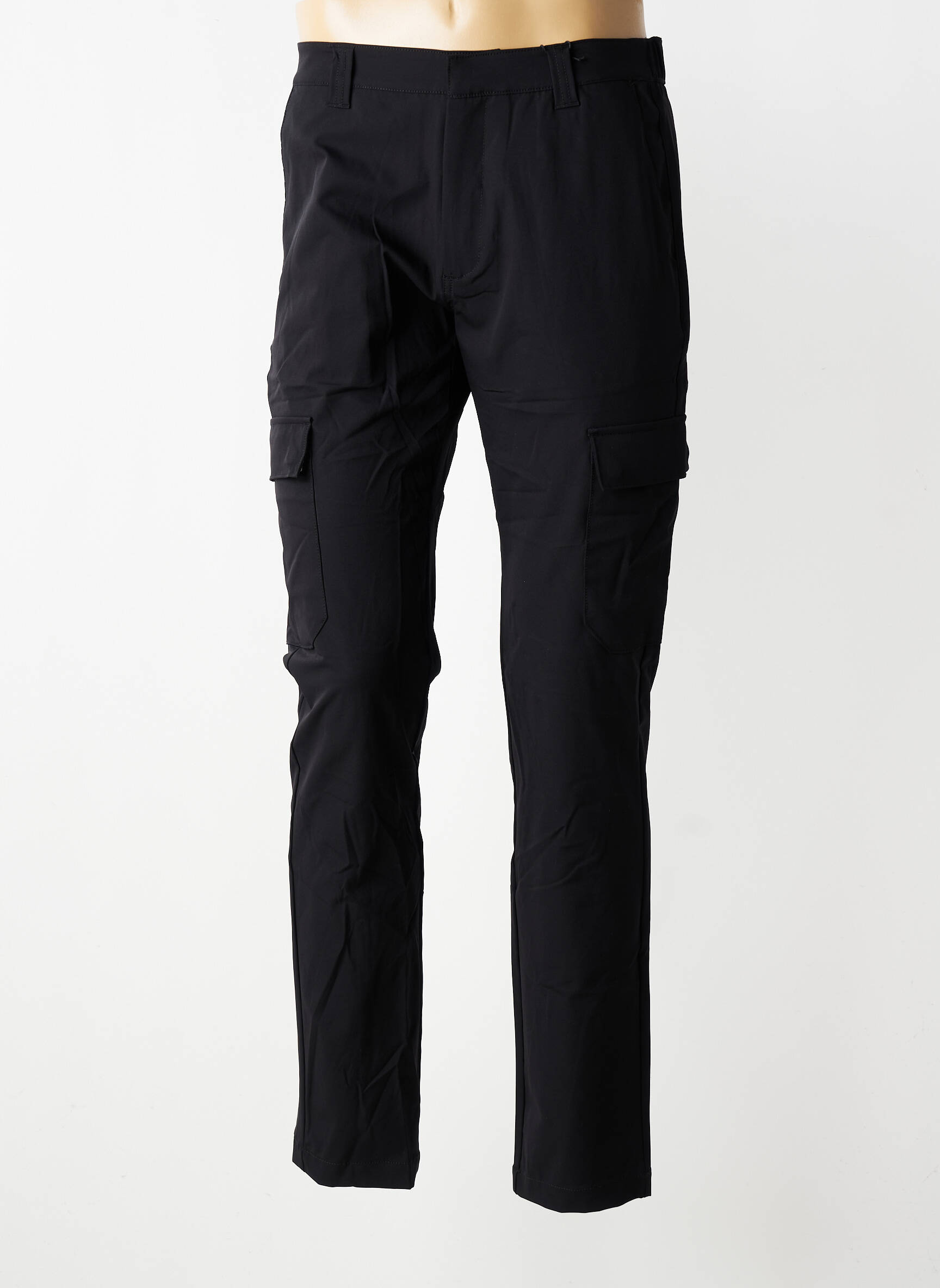 Pantalon cargo buzunare mărime normală negru DAYTONA bărbat