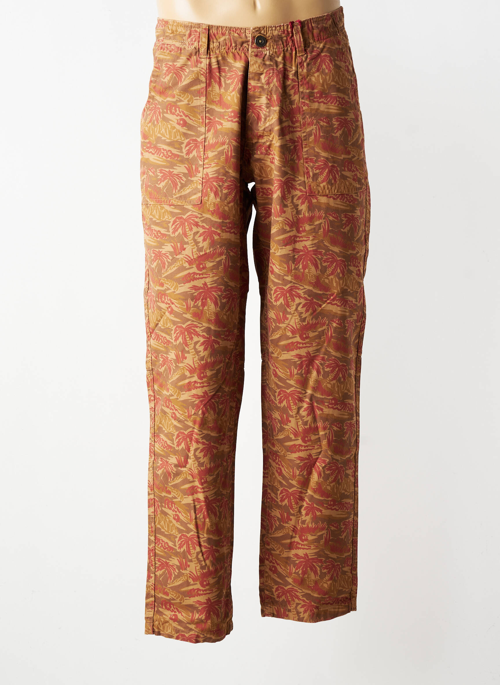 Pantalon chino buzunare mărime normală maro IRON AND RESIN bărbat