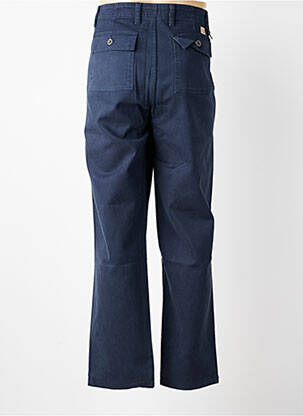 Pantalon drept țesătură poplin mărime normală albastru IRON AND RESIN bărbat