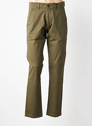 Pantalon chino țesătură poplin mărime normală verde IRON AND RESIN bărbat