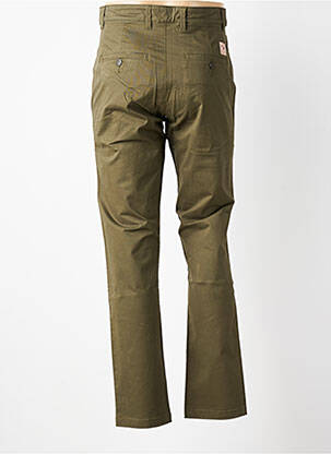 Pantalon chino țesătură poplin mărime normală verde IRON AND RESIN bărbat