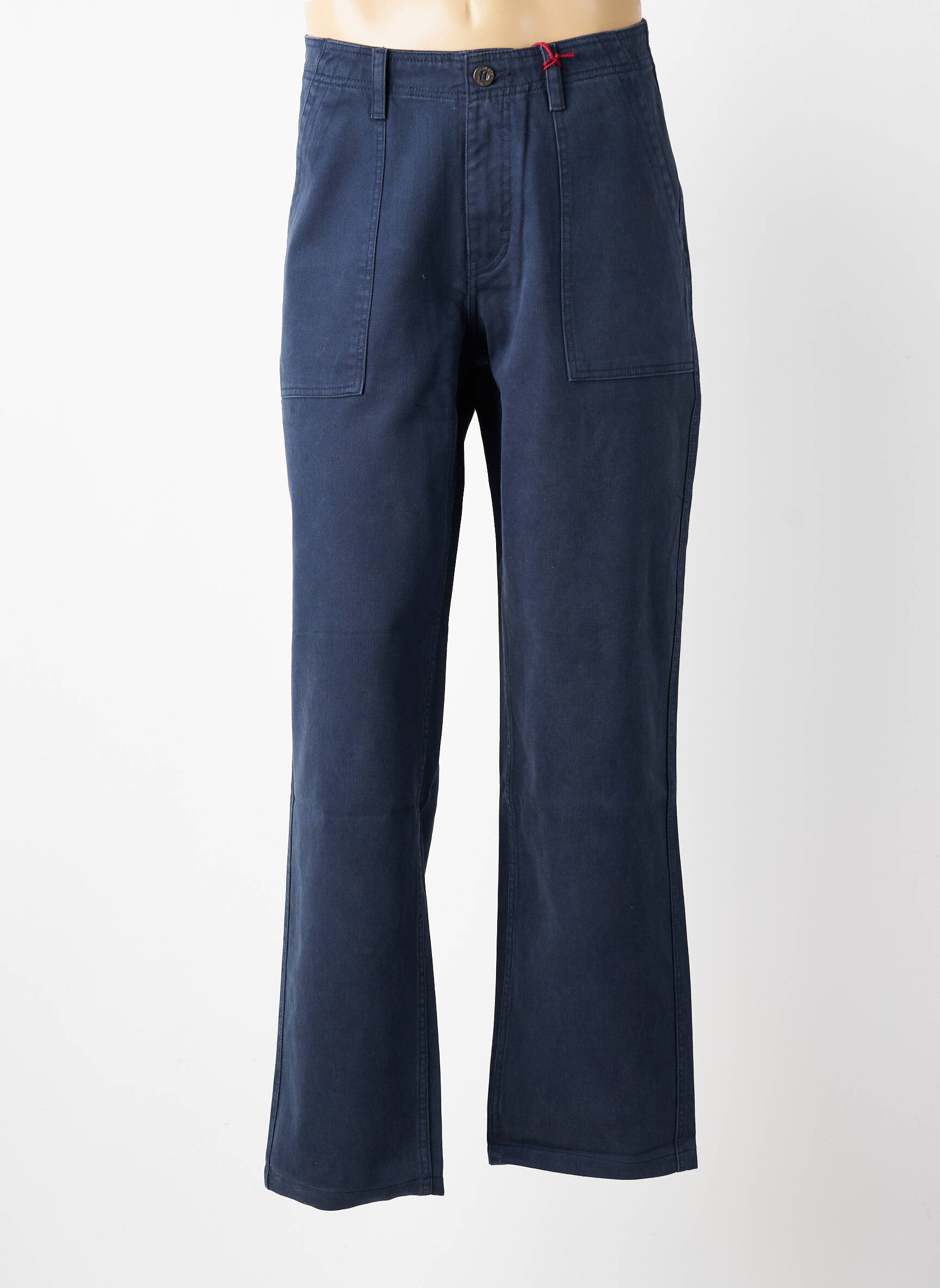 Pantalon drept țesătură poplin mărime normală albastru IRON AND RESIN bărbat
