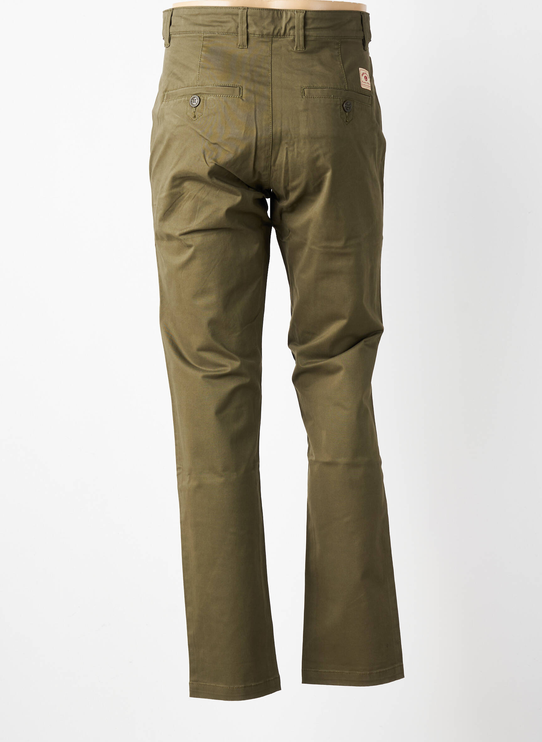 Pantalon chino țesătură poplin mărime normală verde IRON AND RESIN bărbat