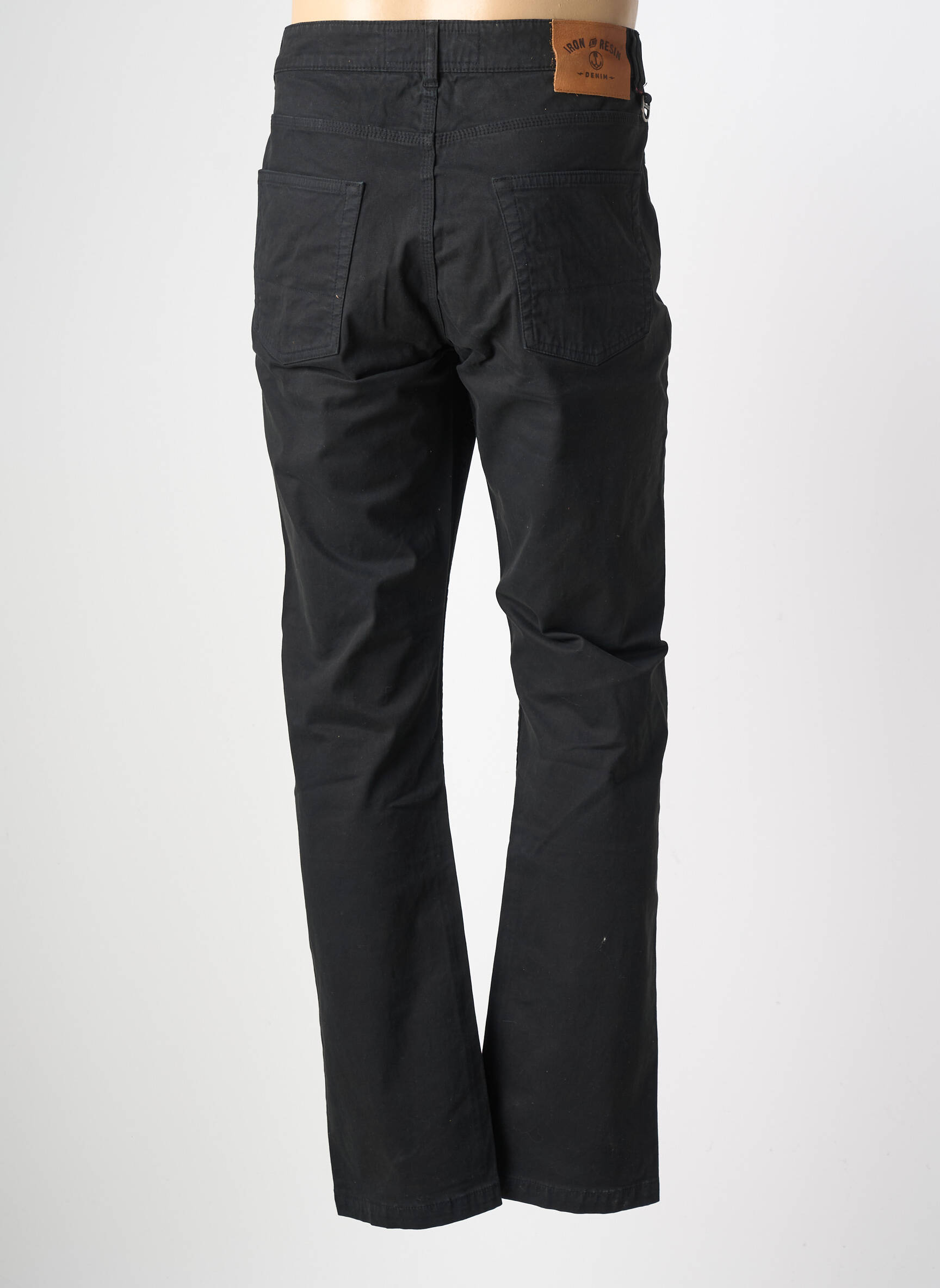 Pantalon slim elasticitate mărime normală negru IRON AND RESIN bărbat