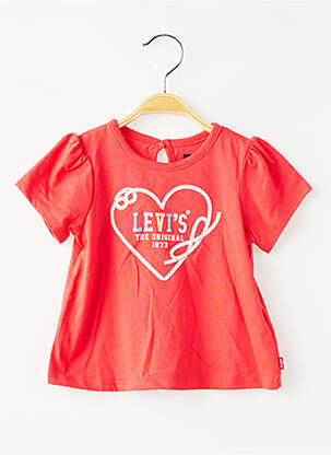 Top croială evazată mâneci scurte roșu LEVI'S fată