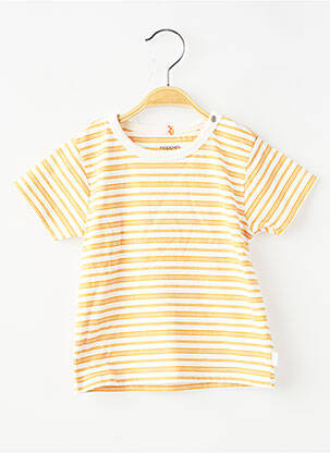 Tricou croială dreaptă mâneci scurte galben NOPPIES băiat