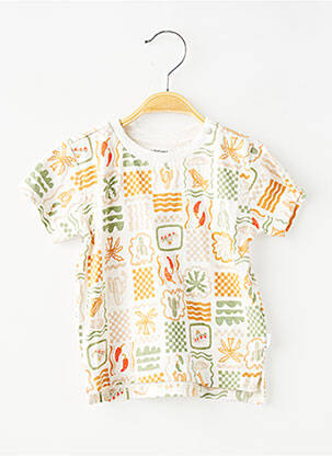 Tricou croială dreaptă mâneci scurte gri NOPPIES băiat