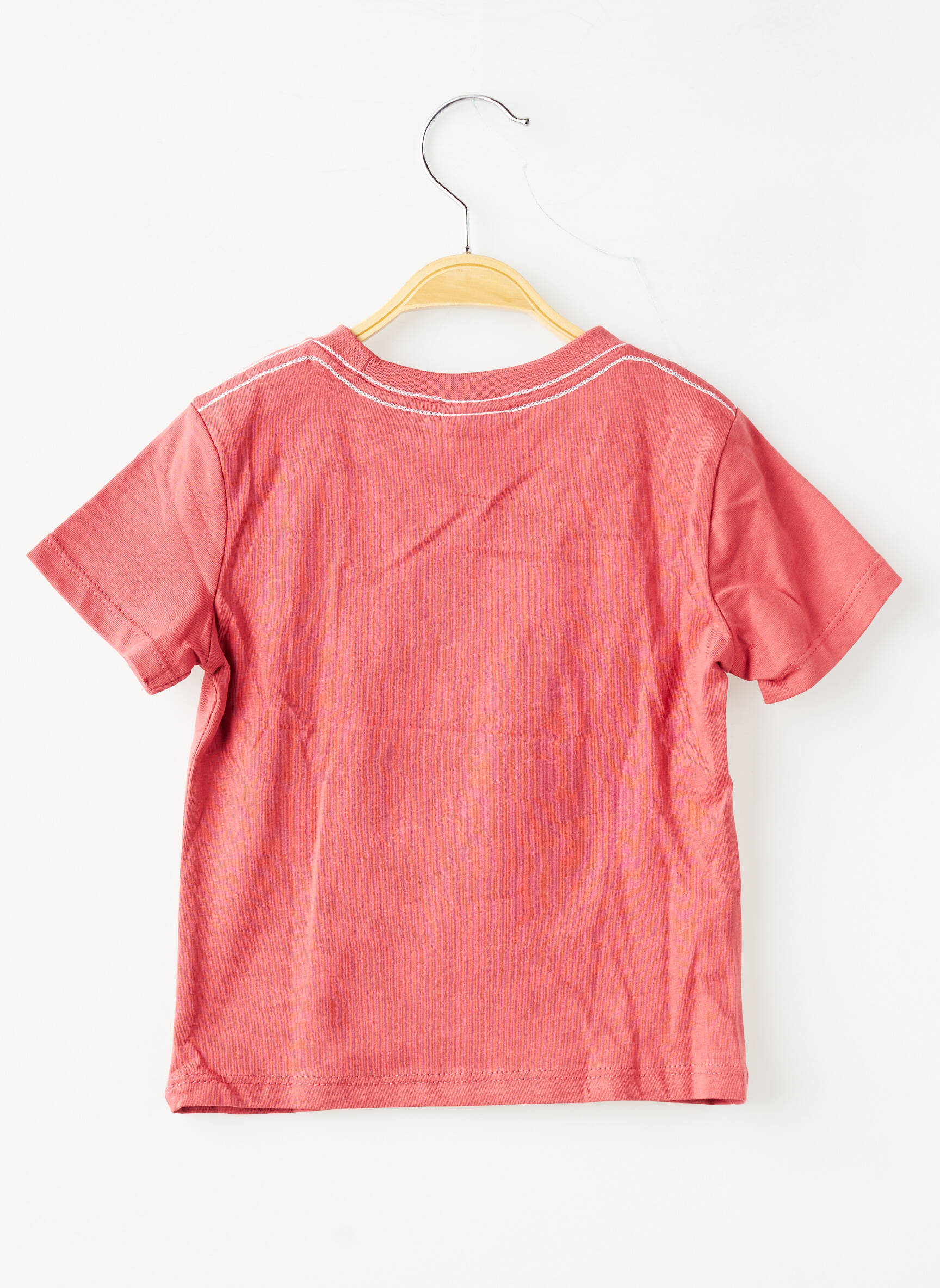 Tricou croială dreaptă mâneci scurte roșu BOBOLI băiat