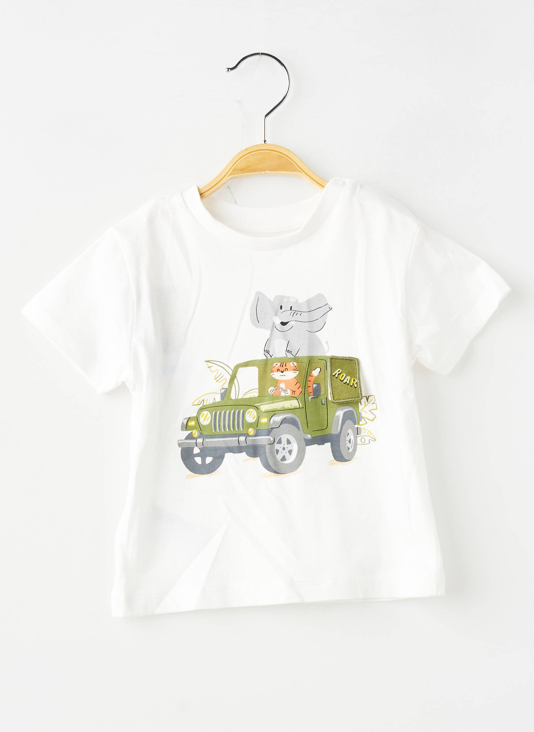 Tricou croială dreaptă mâneci scurte alb MAYORAL băiat