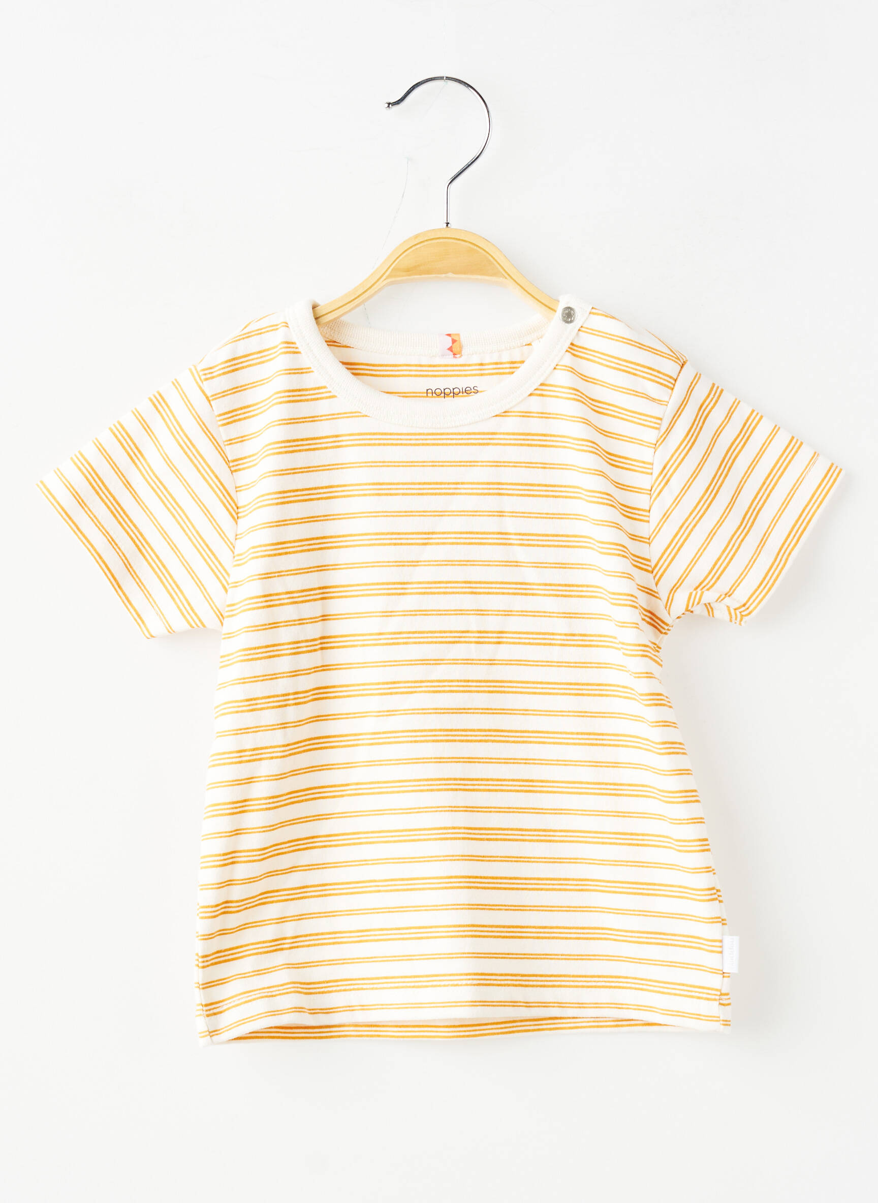 Tricou croială dreaptă mâneci scurte galben NOPPIES băiat