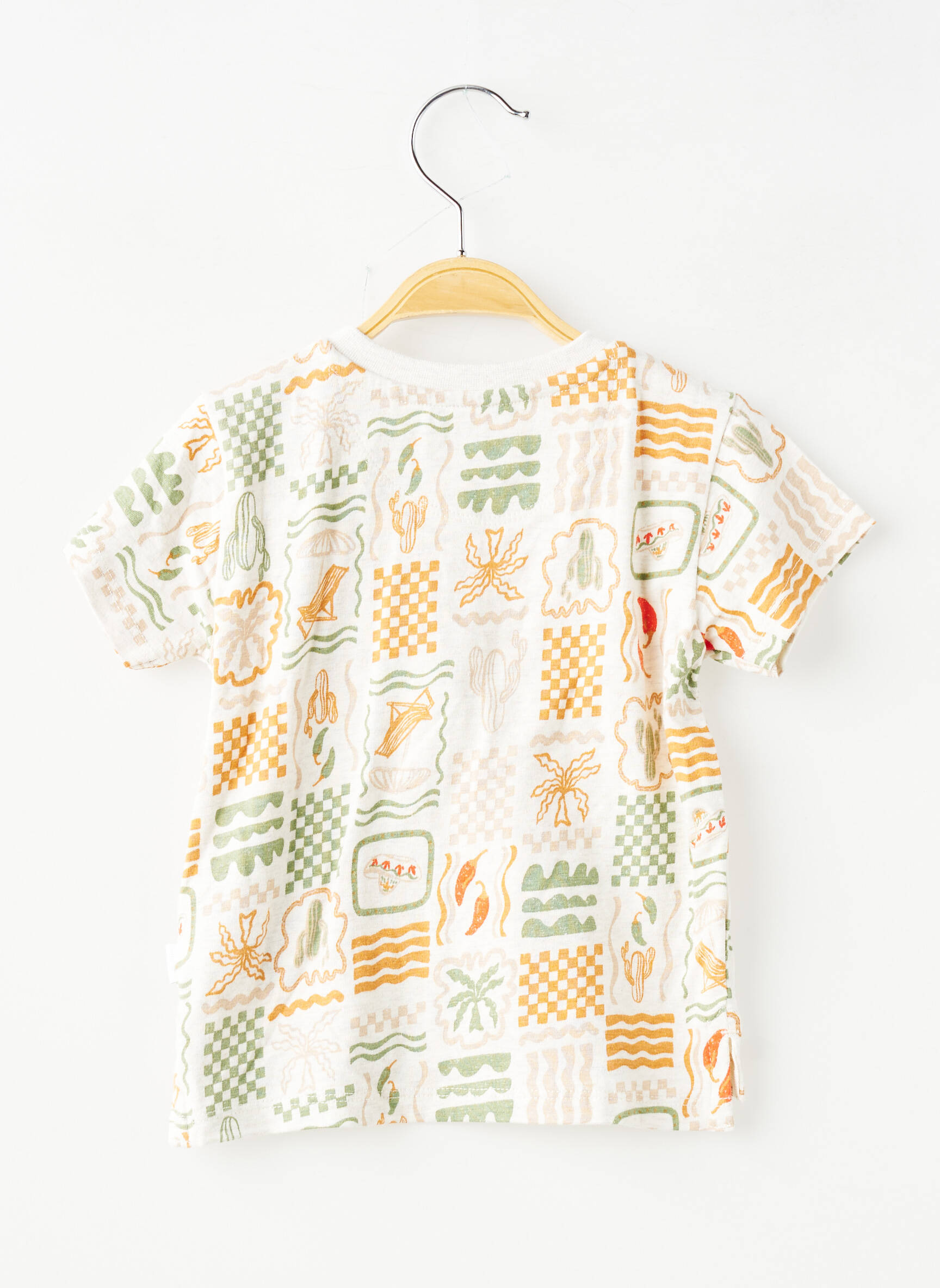Tricou croială dreaptă mâneci scurte gri NOPPIES băiat