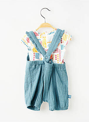 Set pantaloni croială dreaptă albastru BOBOLI fată