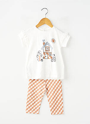 Set pantaloni croială dreaptă maro MAYORAL fată