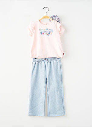 Set pantaloni tip de tricou albastru LEVI'S fată