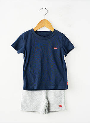 Set șort croială dreaptă albastru LEVI'S băiat