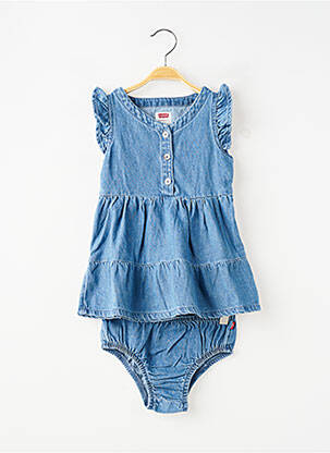 Set șort croială evazată albastru LEVI'S fată
