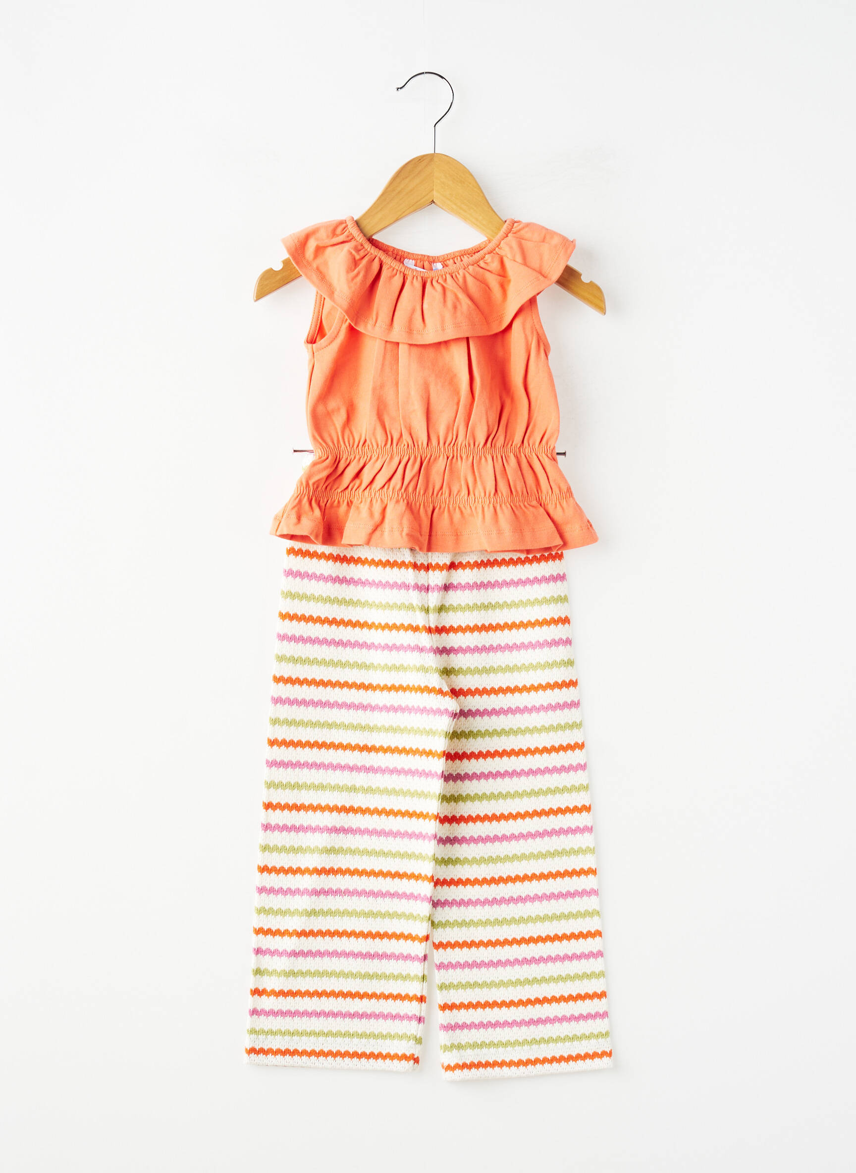 Set pantaloni tip de tricou portocalie MAYORAL fată