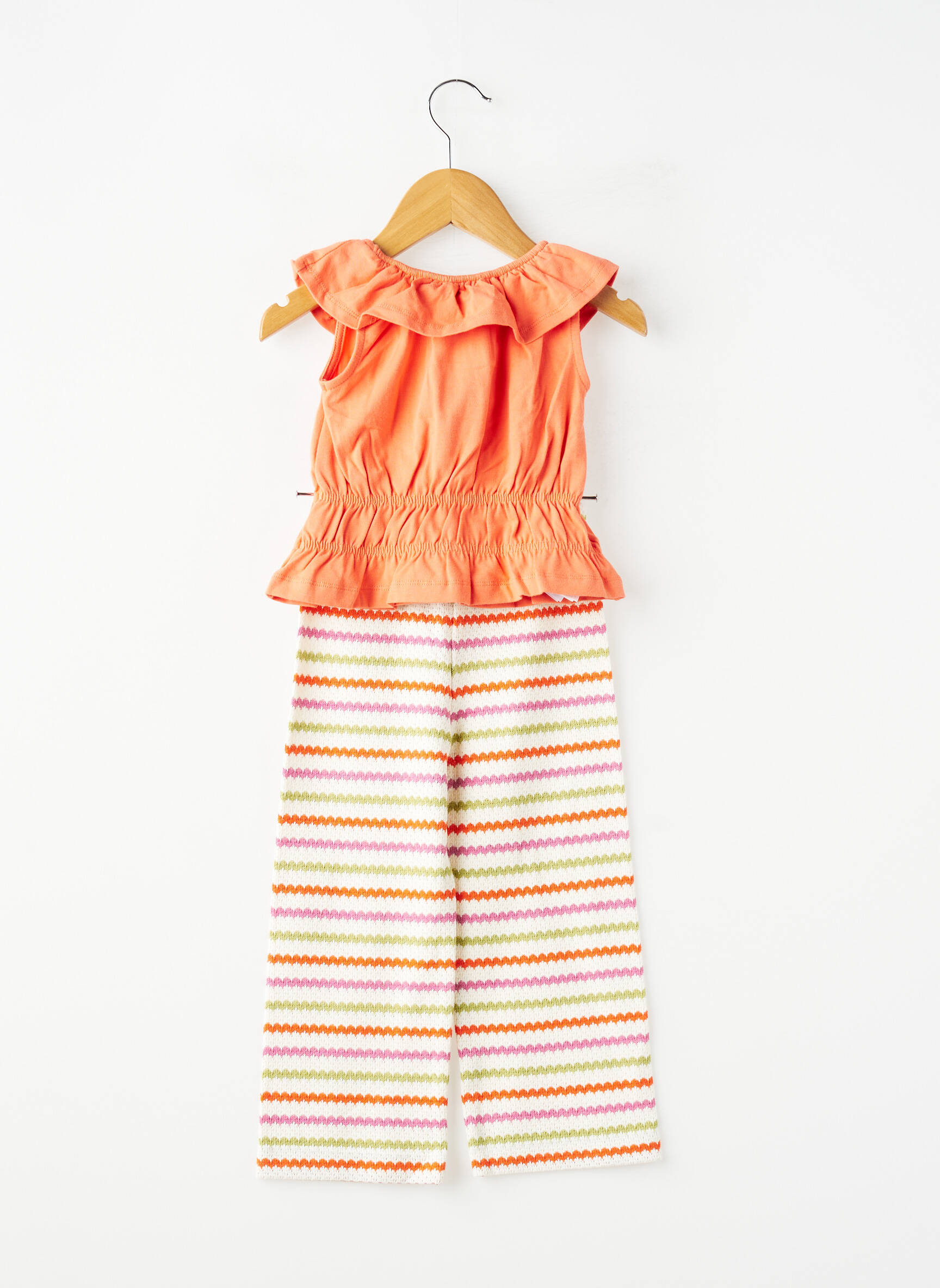 Set pantaloni tip de tricou portocalie MAYORAL fată