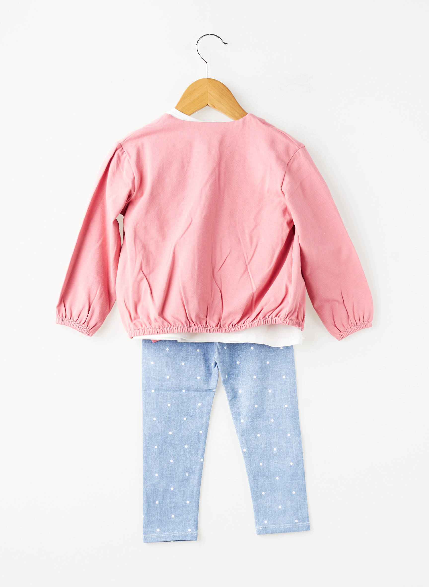 Set pantaloni tip de tricou roz MAYORAL fată