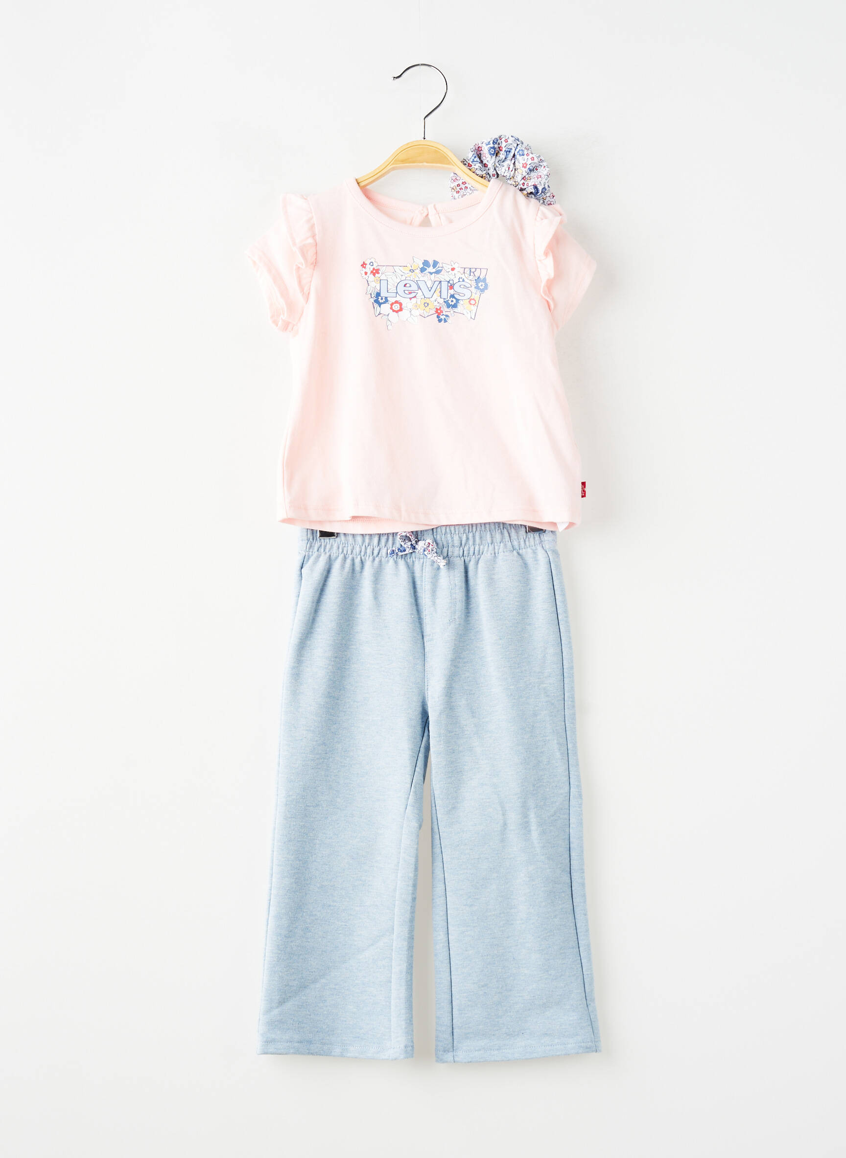 Set pantaloni tip de tricou albastru LEVI'S fată