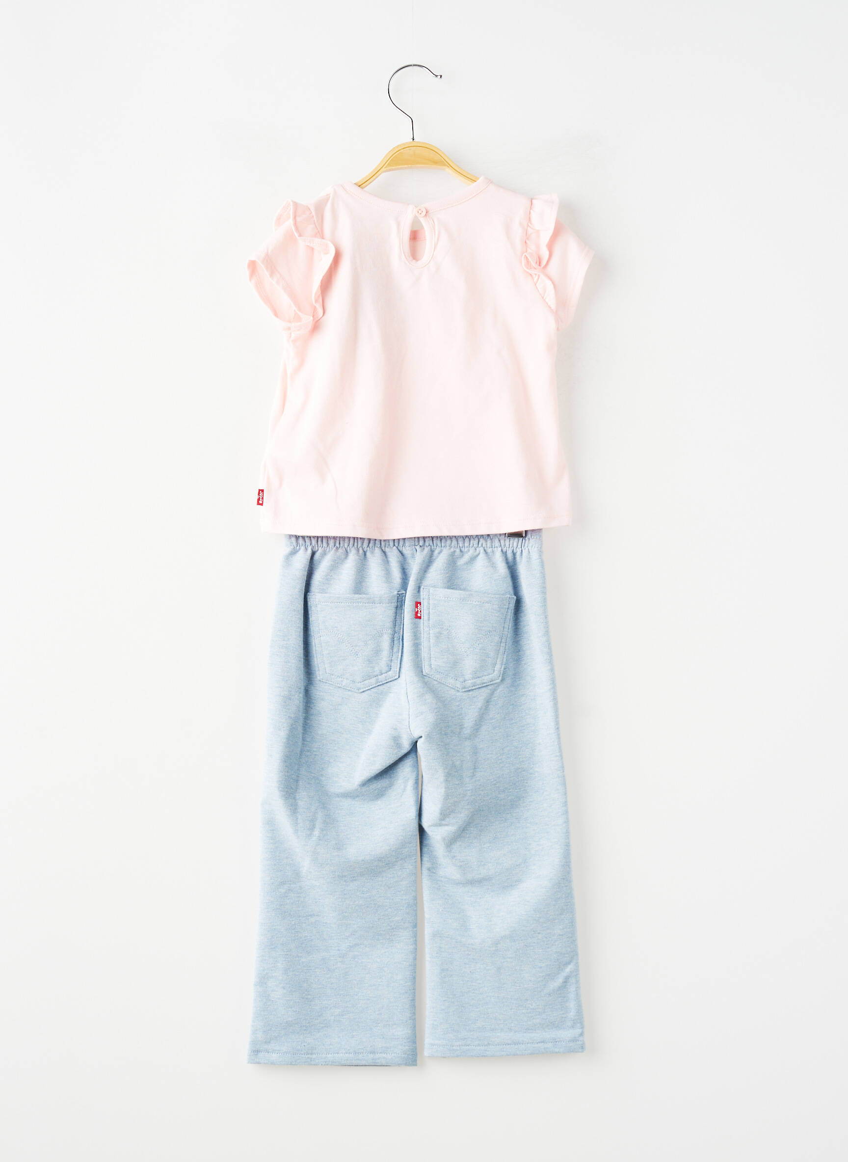 Set pantaloni tip de tricou albastru LEVI'S fată