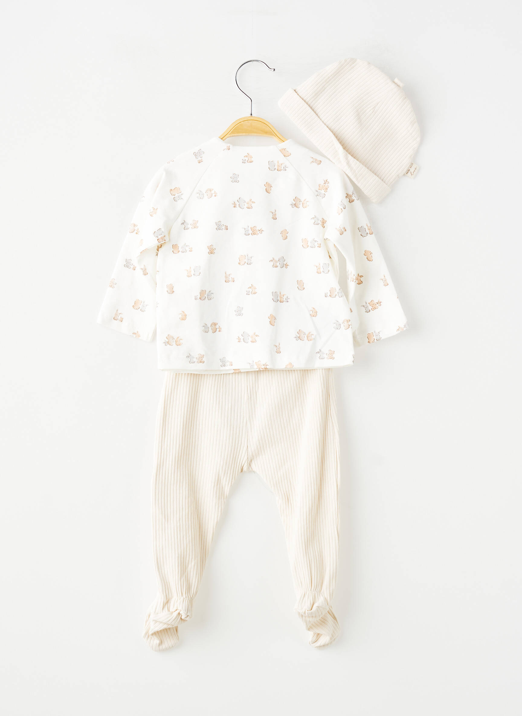 Set pantaloni croială dreaptă alb MAYORAL copil
