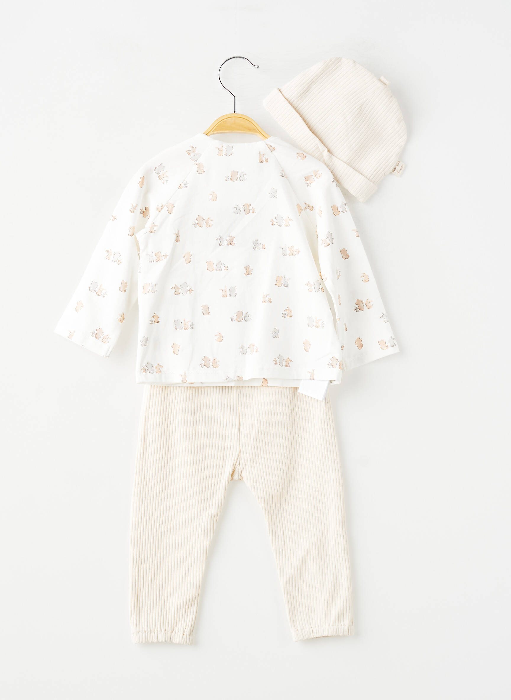 Set pantaloni croială dreaptă bej MAYORAL copil