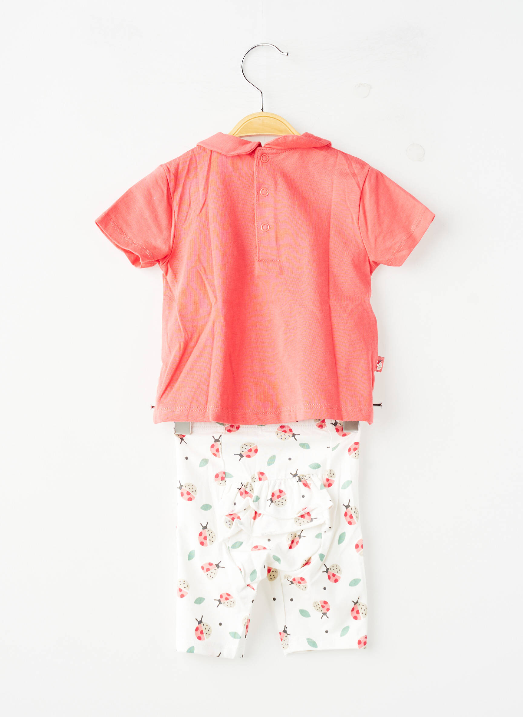 Set pantaloni tip de tricou roșu BOBOLI fată