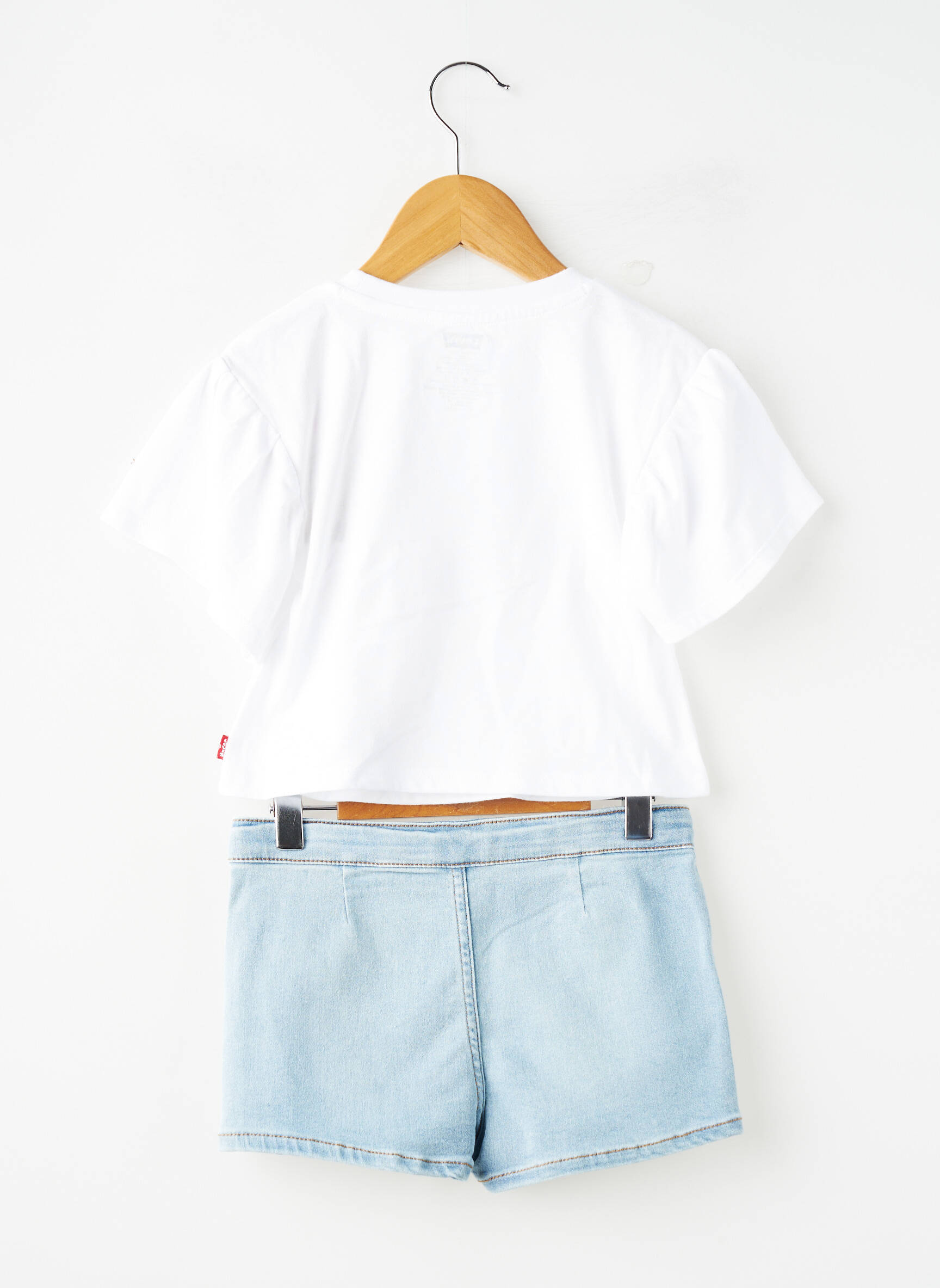 Set șort croială dreaptă albastru LEVI'S fată