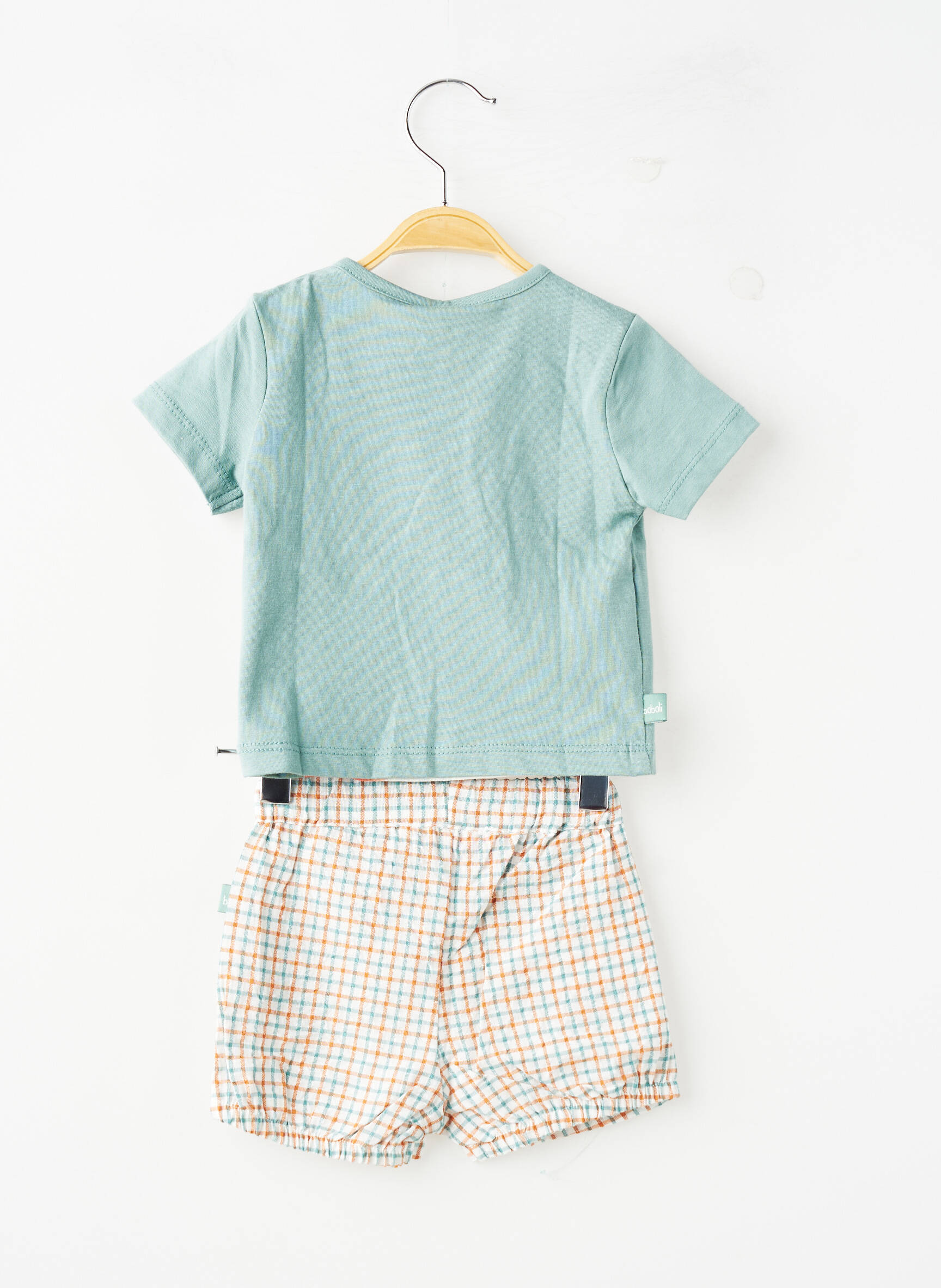 Set pantaloni croială dreaptă verde BOBOLI băiat